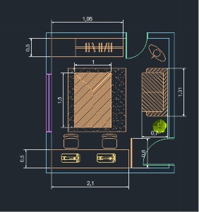 Layout proposto para o Ateliê de Costura